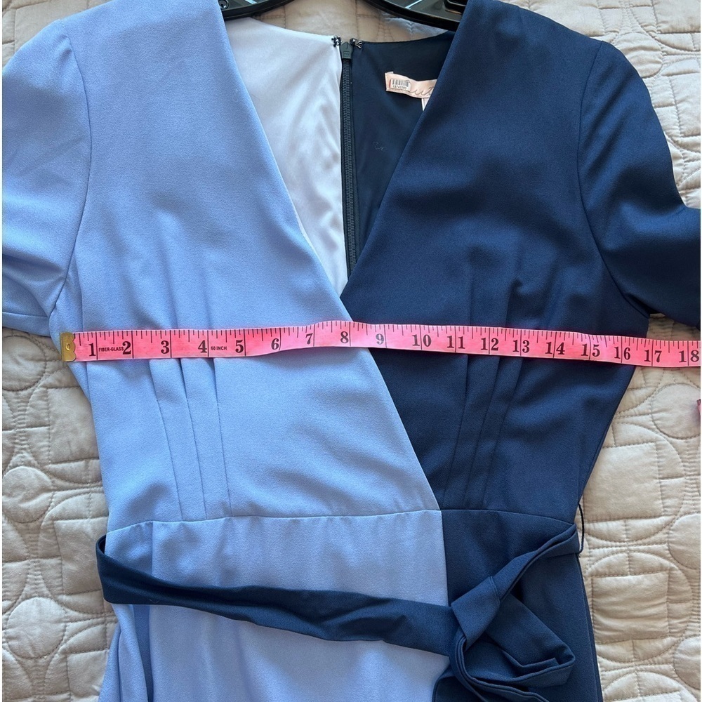 Anthropologie Hutch Colorblock Faux Wrap
Midi Dress - Picture 15 of 16